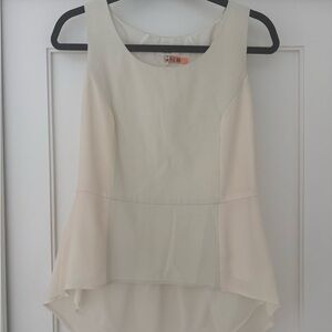 rag & bone Cream Dress with Black Waistband